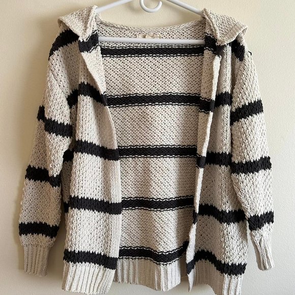 Size Small Rewind Hooded Open Front Sweater/Cardigan - Picture 1 of 8